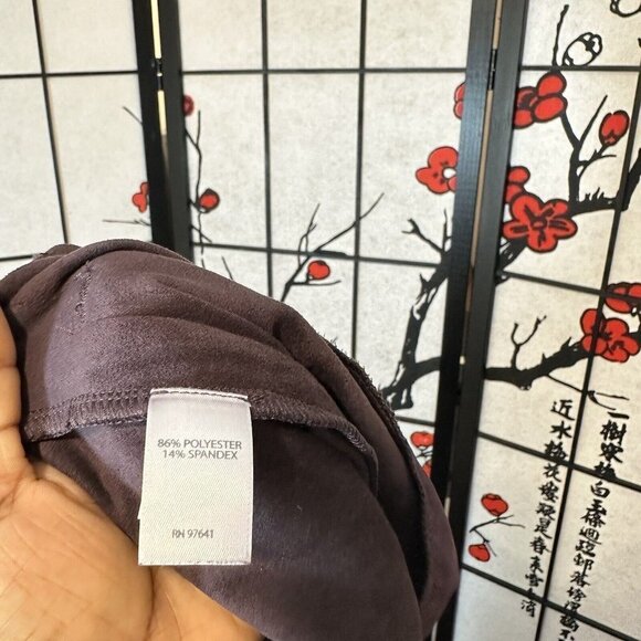 J Jill Womens Pants Size M Pull On Stretch Velvet Brown Straight Leg Pockets - Picture 4 of 6